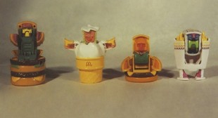 Five McAwesome vintage Happy Meal toys